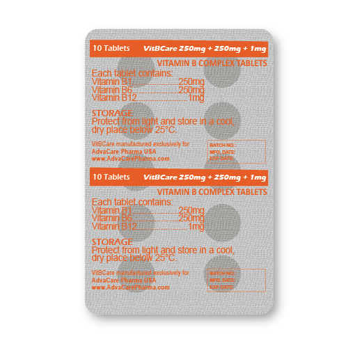 Vitamin B Complex Tablets (blister of 10 tablets)