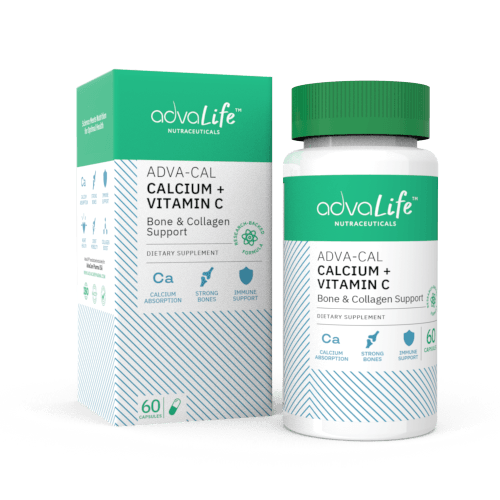 Capsules de Calcium + Vitamine C (1 boîte et 1 bouteille)