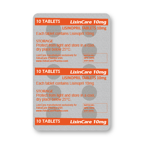 Comprimidos de Lisinopril (blíster de 10 comprimidos)