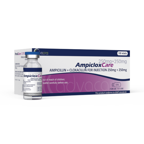 Ampicilline + Cloxacilline pour Injection (1 boîte et 1 flacon)