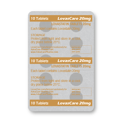 Lovastatin Tablets (blister of 10 tablets)