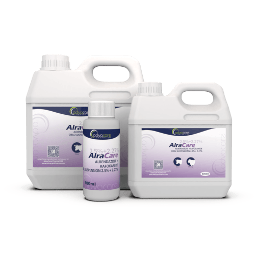 Albendazole + Rafoxanide Oral Suspension (100ml bottle, 500ml bottle and 1L bottle)