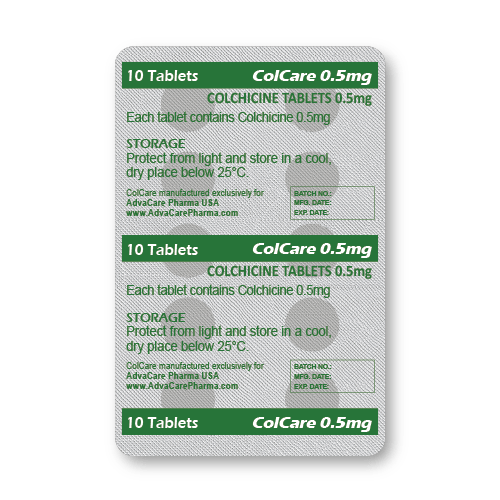 Colchicine Tablets (blister of 10 tablets)