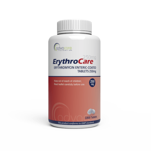 Erythromycin Enteric-Coated Tablets (bottle of 1000 tablets)