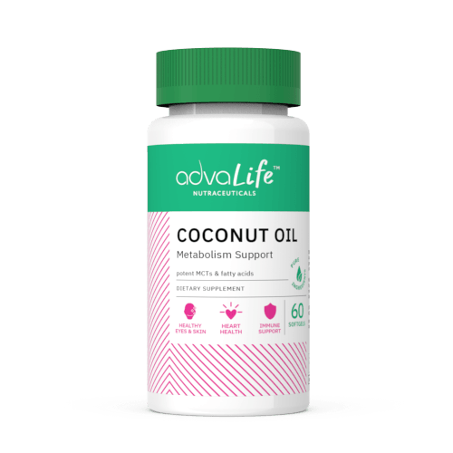 Capsules d'Huile de Noix de Coco (bouteille de 60 gélules molles)