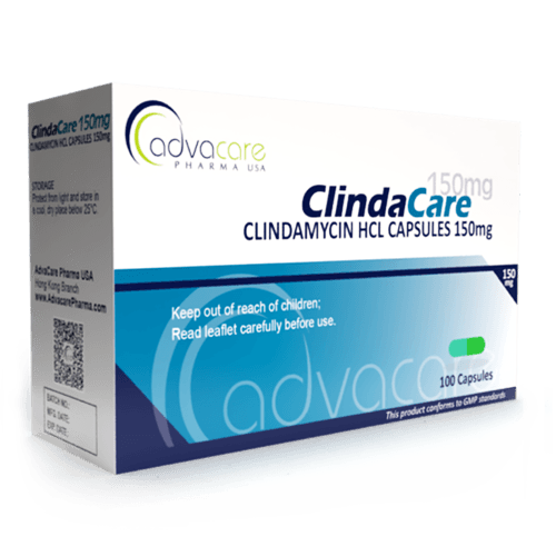 Clindamycin HCl Capsules (box of 100 capsules)