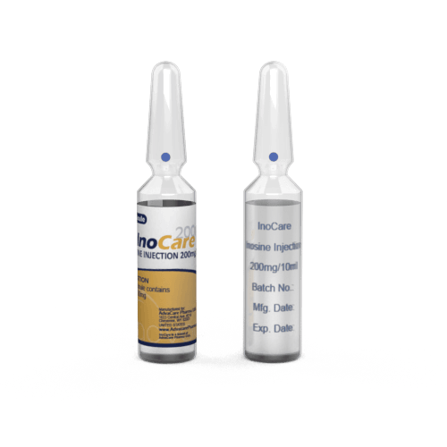 Injection d'Inosine (1 impression de flacon céramique et 1 étiquetage de flacon)