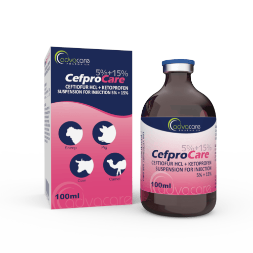 Suspension de Ceftiofur HCl + Kétoprofène (1 boîte et 1 flacon)