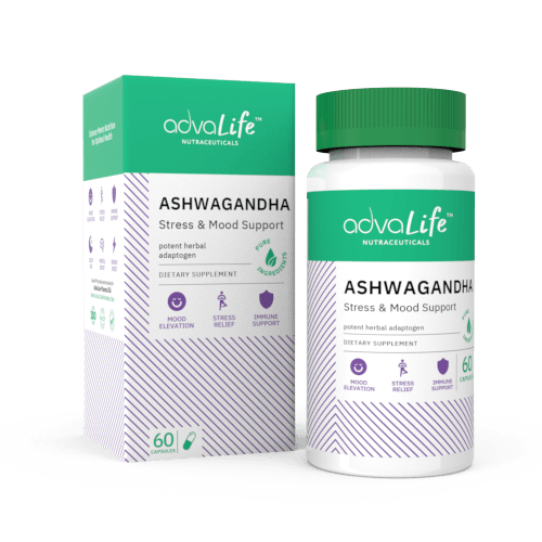 Capsules d'Ashwagandha (1 boîte et 1 bouteille)