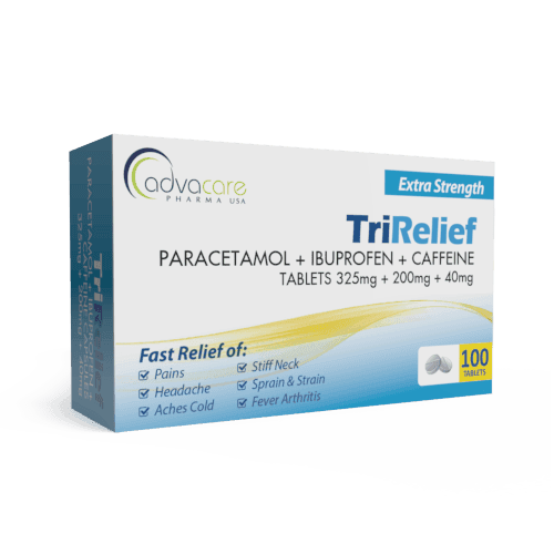 Comprimidos de Paracetamol + Ibuprofeno + Cafeína (caja de 100 comprimidos)