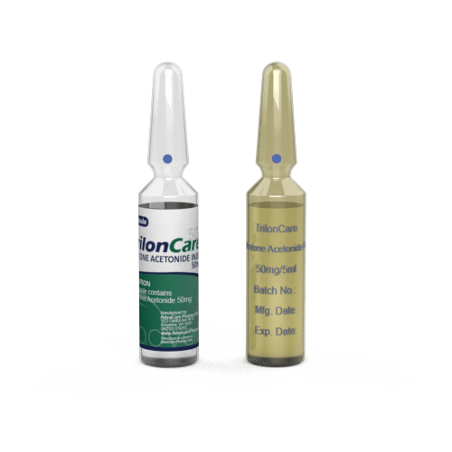 Triamcinolone Acetonide Injection (1 ampoule ceramic printing and 1 ampoule labelling)