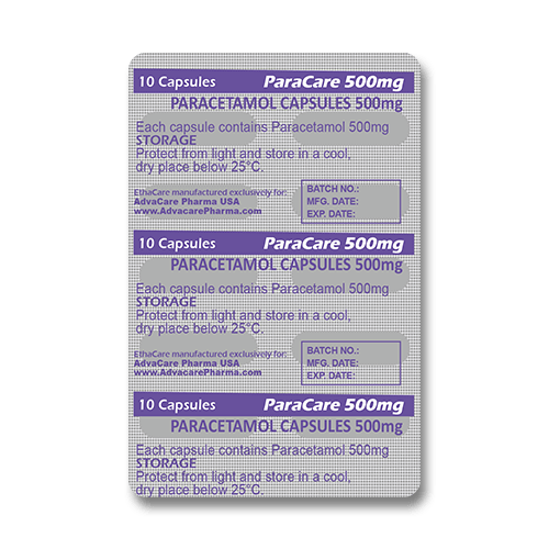 Paracetamol Capsules (blister of 10 capsules)