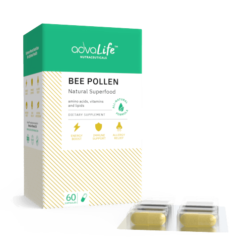 Bee Pollen Capsules (1 box and 1 blister)