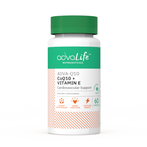 Capsules de Coenzyme Q10 + Vitamine E (bouteille de 60 capsules)