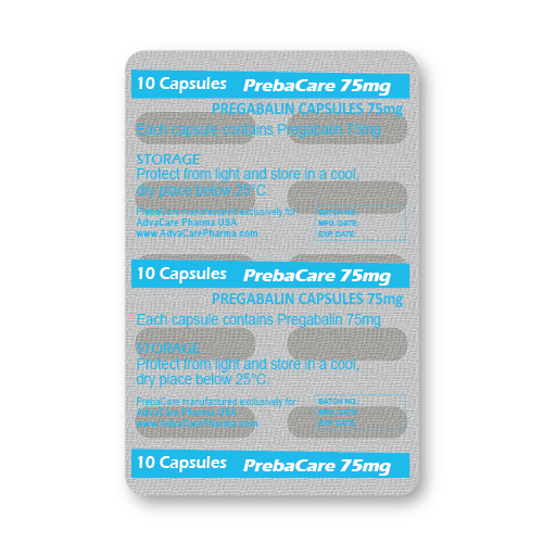 Pregabalin Capsules (blister of 10 capsules)