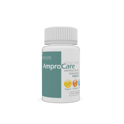 Comprimidos de Amprolio HCl + Ronidazol (botella de 100 comprimidos)