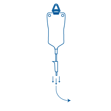 Set d'alimentation entérale type gravité