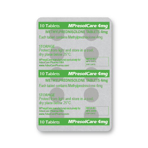 Methylprednisolone Tablets (blister of 10 tablets)