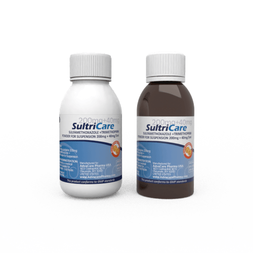 Sulfamethoxazole + Trimethoprim (Co-Trimoxazole) for Oral Suspension (1 white plastic bottle and 1 amber plastic bottle)