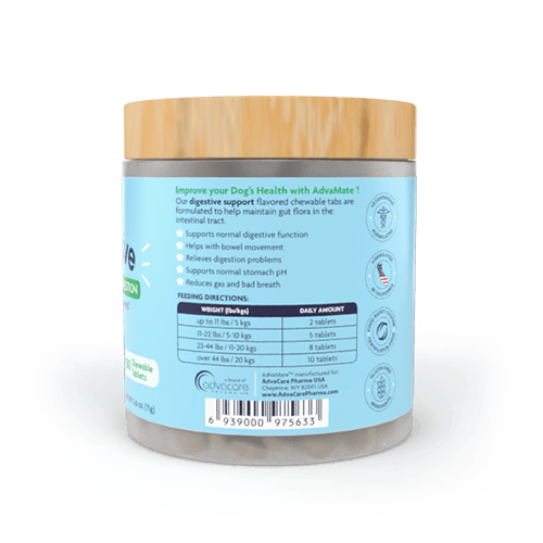 Digestive Support Chewable Tablets (bottle ingredients)