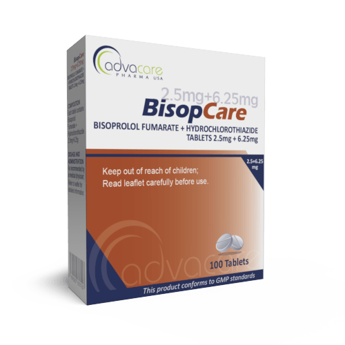 Bisoprolol + Hydrochlorothiazide Tablets (box of 100 tablets)