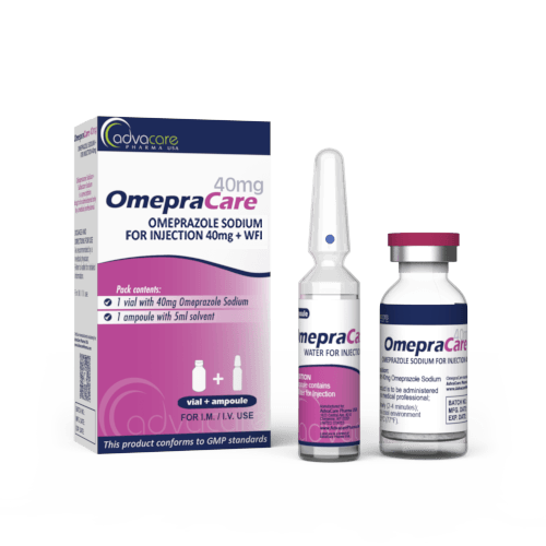 Omeprazol para Inyección (1 caja, 1 frasco y 1 ampolla de agua para inyección (WFI))