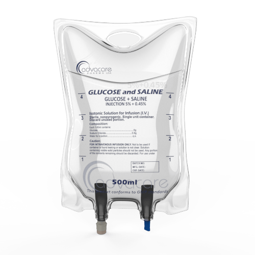 Glucose (Dextrose) + Saline (Sodium Chloride) Injection (1 IV bag)