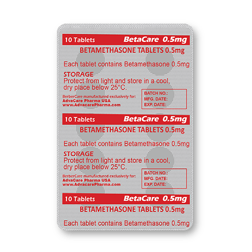 Comprimés de Bétaméthasone (blister de 10 comprimés)