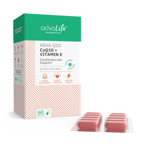 Capsules de Coenzyme Q10 + Vitamine E (1 boîte et 1 blister)