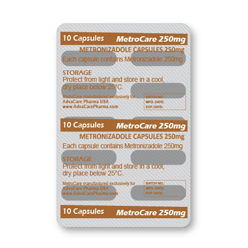 Metronidazole Capsules (blister of 10 capsules)