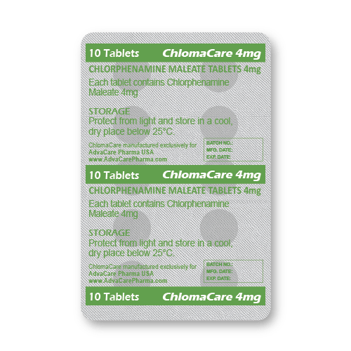 Chlorphenamine Tablets (blister of 10 tablets)