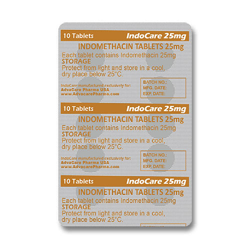 Indomethacin Tablets (blister of 10 tablets)