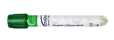 Tube de prélèvement sanguin Héparine - Héparine de lithium / Héparine de sodium (Vert)