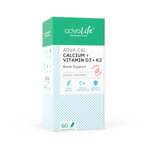 Comprimés de Vitamines Calcium + D3 + K2 (boîte de bouteilles)