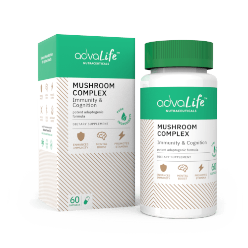 Capsules de Complexe de Champignons (1 boîte et 1 bouteille)