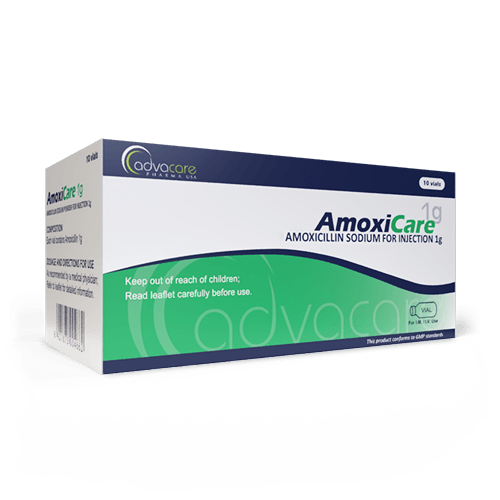 Amoxicilina para Inyección (caja de 10 frascos)