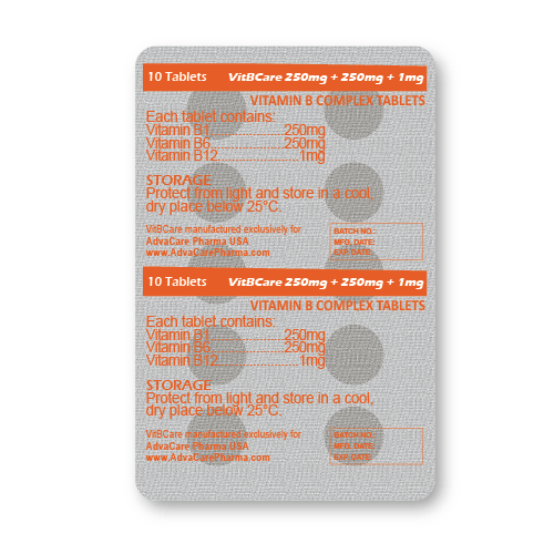 Vitamin B Complex Tablets (blister of 10 tablets)