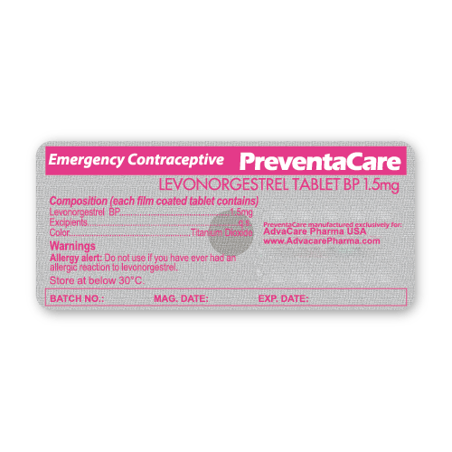 Levonorgestrel Tablets (blister of 1 tablet)