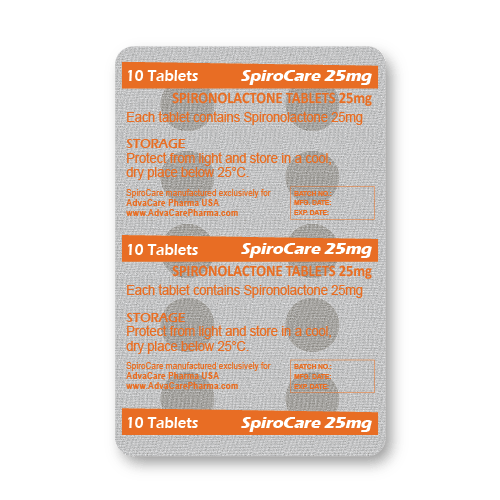 Comprimés de Spironolactone (blister de 10 comprimés)