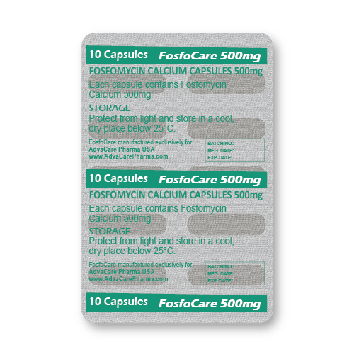 Capsules de Fosfomycine Calcium (blister de 10 capsules)