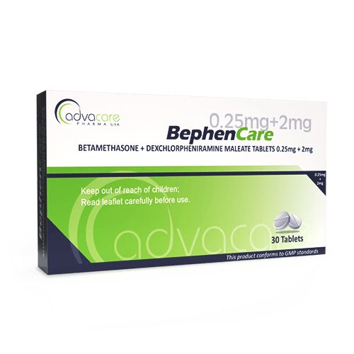 Comprimés de Bétaméthasone + Dextrochlorphéniramine Maléate (boîte de 30 comprimés)