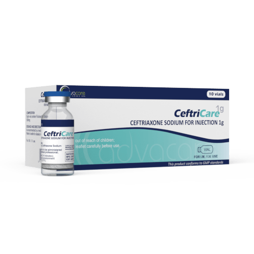 Ceftriaxone Sodique pour Injection (1 boîte et 1 flacon)