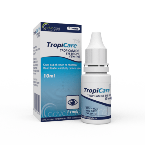 Tropicamide Eye Drops (1 box and 1 bottle)