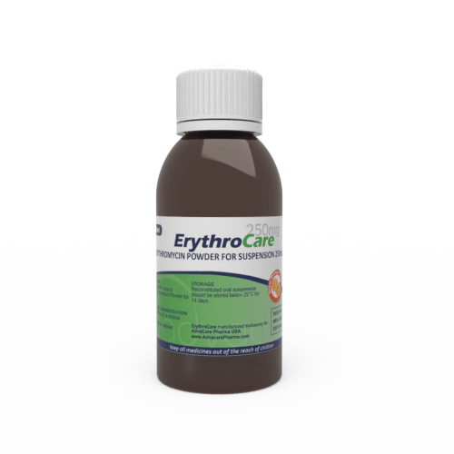 Erythromycin for Suspension (1 white plastic bottle and 1 amber plastic bottle)