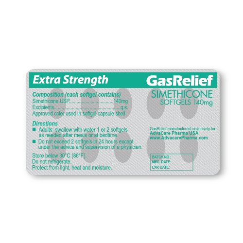 Gas Relief Capsules (blister of 10 capsules)