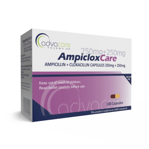 Capsules d'Ampicilline + Cloxacilline (boîte de 100 capsules)