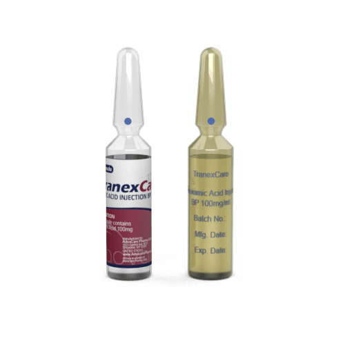 Tranexamic Acid Injection (1 ampoule ceramic printing and 1 ampoule labelling)