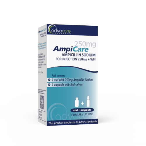 Ampiicillin Sodium with Water for Injection (box of 1 vial)