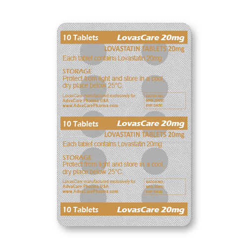 Lovastatine Comprimés (plaquette de 10 comprimés)