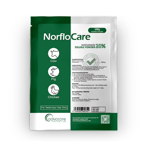 Polvo Soluble de Norfloxacina (1 bolsa)